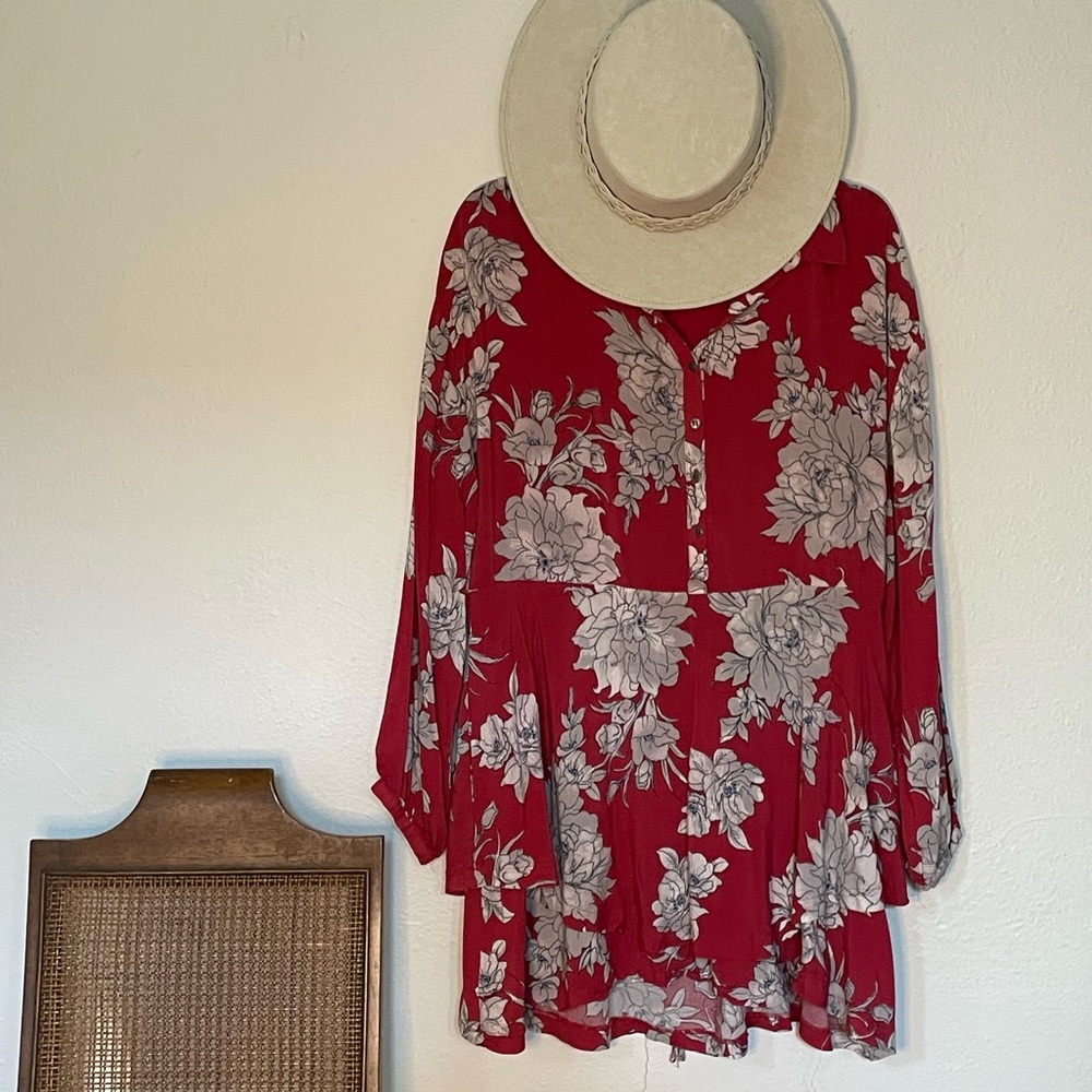 Free People Floral Shake It Mini Dress